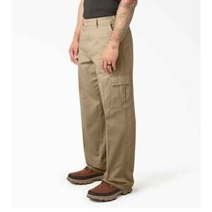 Dickies NWT Men's 36x34 Loose-Fit Khaki Cargo Pants Work Wear Utility Skater